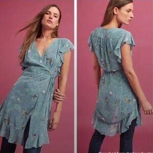 Feather and Bone by Anthropologie Butterfly Tunic Top Dress